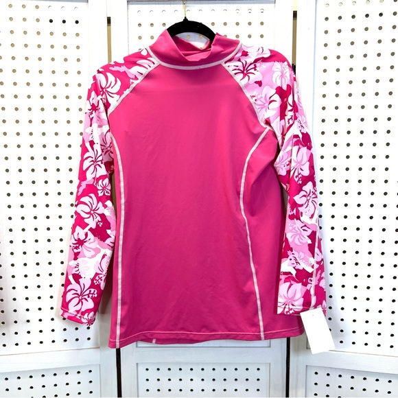 Pink Long Sleeve Rash Guard - Picture 3 of 5